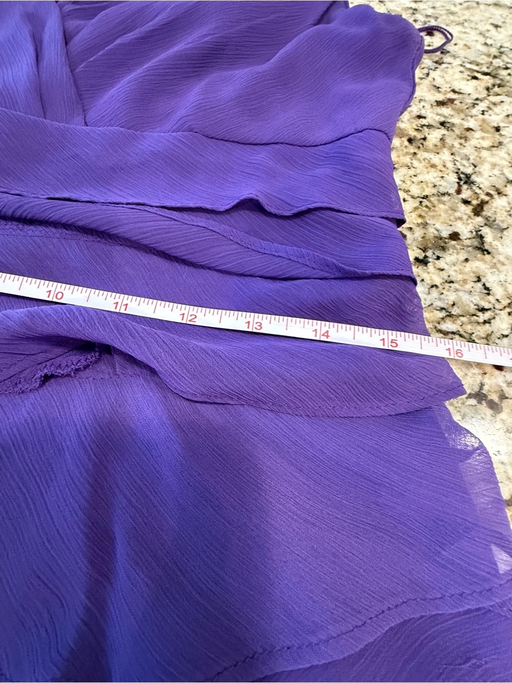 London Times purple sleeveless bodycon tiered midi dress SZ 6 - Picture 10 of 12
